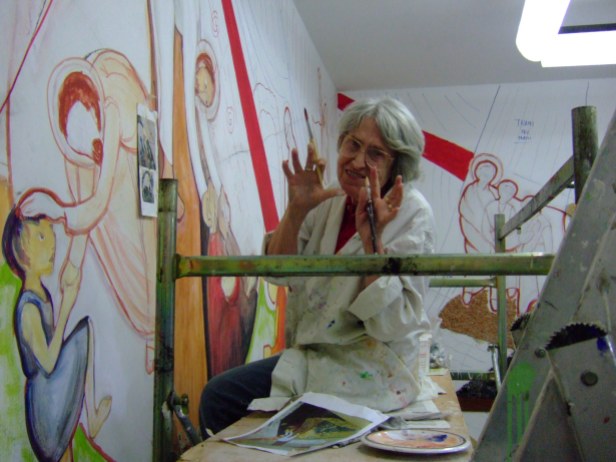 La pittrice Grazia Cega